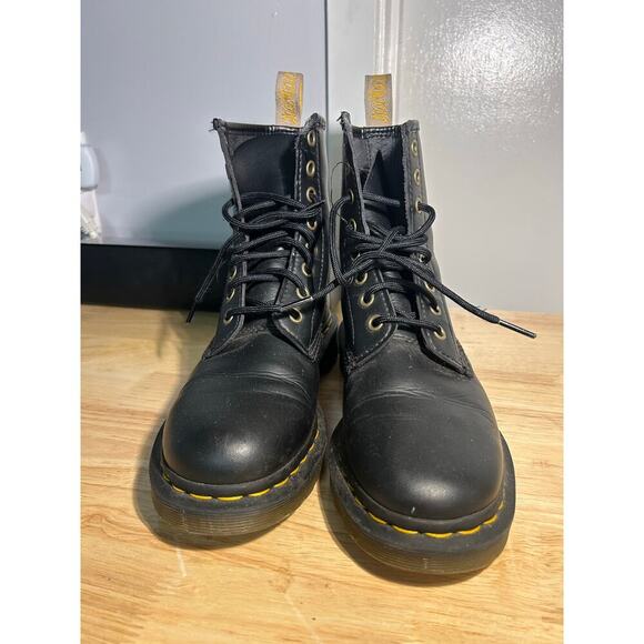 Doc Martens Vegan 1460 Felix Lace Up Boots Mens 6 Women’s 5 Grunge Chunky Oxford - Picture 2 of 13